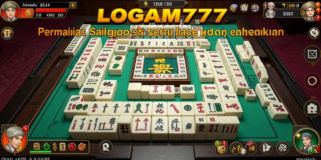 Screenshot gameplay LOGAM777 yang menampilkan strategi Mahjong yang menantang.