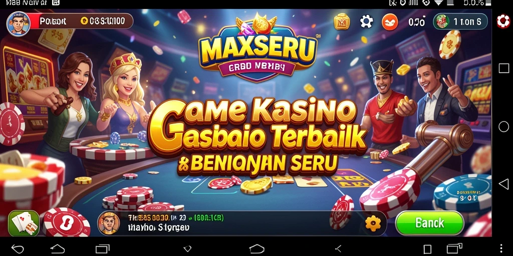 Tampilan gameplay Kasino yang mendebarkan di MAXSERU.