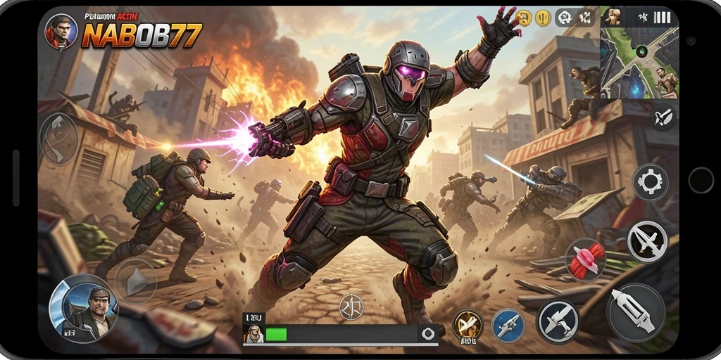 Screenshot NABOB77 menampilkan momen aksi yang mendebarkan.