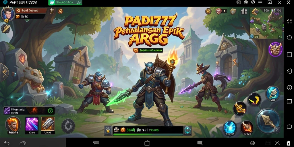 Gameplay PADI777 dengan pertarungan epik dan petualangan menarik.