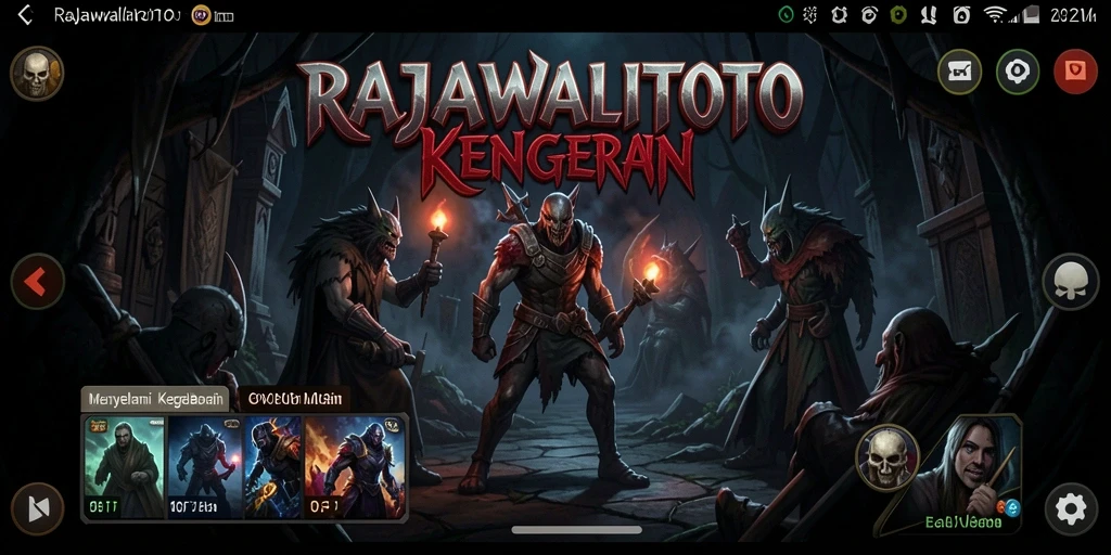 Tampak gameplay RAJAWALITOTO yang menegangkan dan menyeramkan.