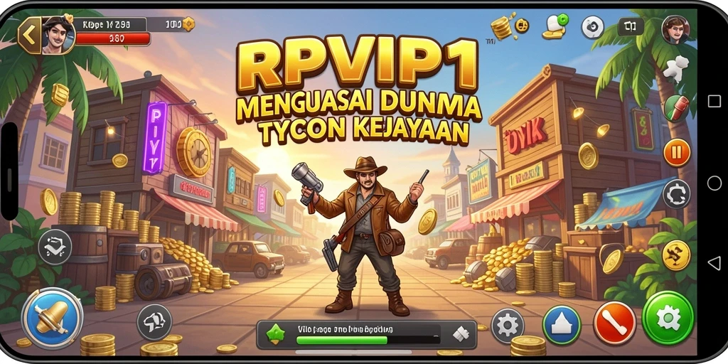 Screenshot utama RPVIP1 menampilkan gameplay Tycoon yang seru.