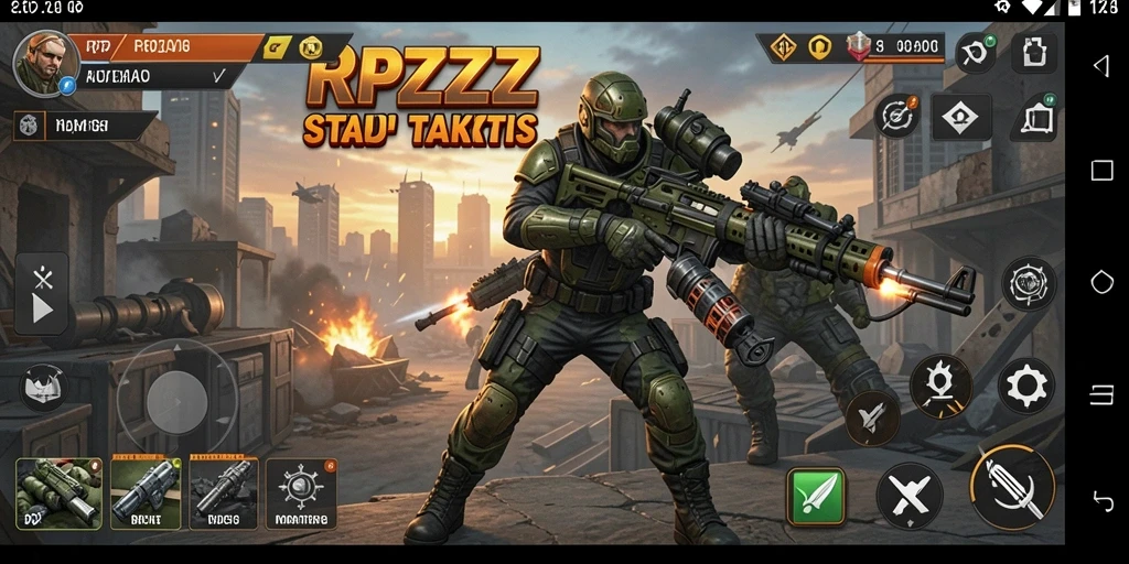 Screenshot RPZZZ menampilkan pertempuran strategi yang intens dan mendalam.
