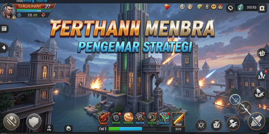 Screenshot gameplay TARUHAN77 yang menunjukkan pertahanan menara yang inspiratif.