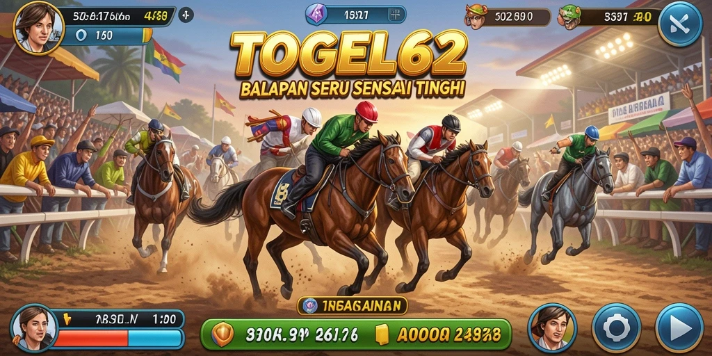 Screenshot TOGEL62 memperlihatkan aksi balapan yang penuh kecepatan.